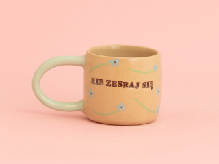 NIE ZESRAJ SIĘ w niebieskie kwiatuszki 300ml