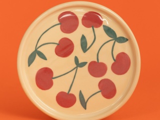WIŚNIE - talerzyk 16 cm