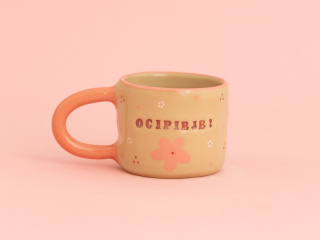OCIPIEJE! różowo-białe kwiatuszki 220ml