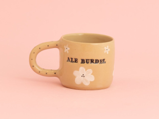 ALE BURDEL biało-czarne kwiatuszki 250ml