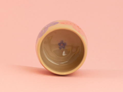 Retro kwiatki - czarka 250ml Retro kwiatki - czarka 250ml