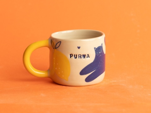 12. PURWA - kot granatowy skaczący, cytryny