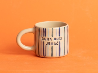 62. RURA MUSI JEBAĆ - paski, różne odcienie niebieskiego i granatu