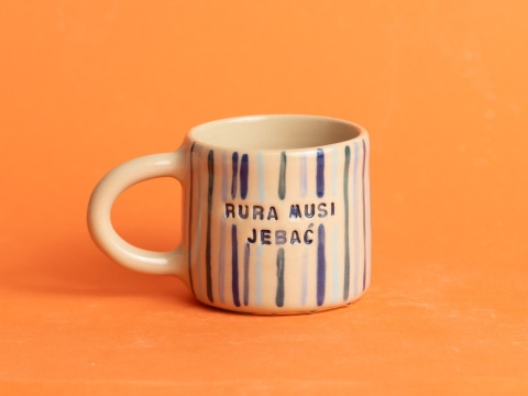 62. RURA MUSI JEBAĆ - paski, różne odcienie niebieskiego i granatu