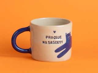 42. PRACUJĘ NA SASZETY - w granatowe koty