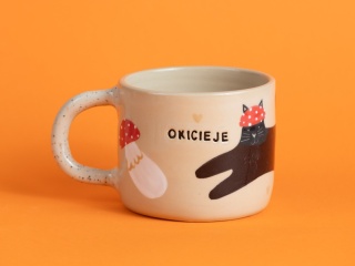 50. OKICIEJE - muchomory - czarny kot